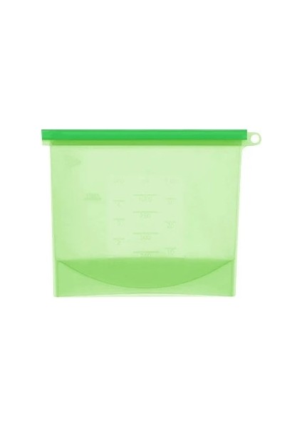 Açık Yeşil Tarzı 500ML Silikon Torbalar Yeniden Kullanılabilir Silikon Gıda Torbası Hava Geçirmez Mühür Gıda Koruma Çantası Sebze, Sıvı, Atıştırmalık, Et Için Gıda Sınıfı (Yurt Dışından)