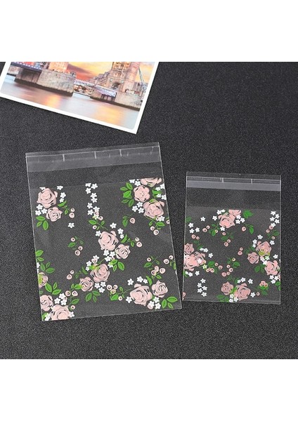 Pembe Aşk Tarzı 10X10CM Hediye Paketleme Çantası Plastik Kendinden Yapışkanlı Dıy Bisküvi Paketleme Çantası Ekmek Pişirme Malzemeleri Şeker Paketleme Parti Dekorasyonu (Yurt Dışından) fiyatları