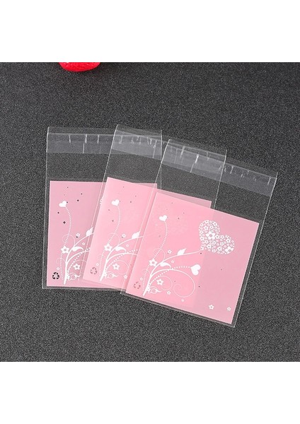 Pembe Aşk Tarzı 10X10CM Hediye Paketleme Çantası Plastik Kendinden Yapışkanlı Dıy Bisküvi Paketleme Çantası Ekmek Pişirme Malzemeleri Şeker Paketleme Parti Dekorasyonu (Yurt Dışından) indirimleri