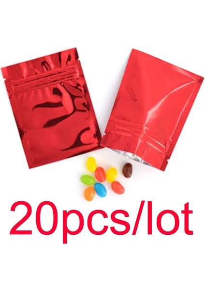 Kırmızı Stil 8.5X13CM Isı Yalıtımlı Alüminyum Folyo Kilitli Çantalar Düz Kilitli Kilitli Paket Çanta Perakende Plastik Folyo Zip Çantalar Yeniden Kapatılabilir 6 Boyut 10 Renk (Yurt Dışından)