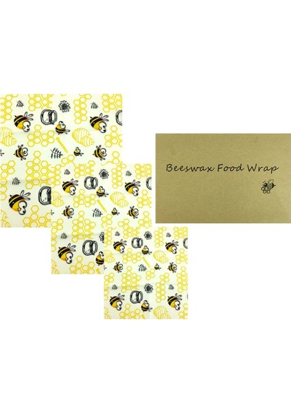 W Stili 1 Takım Için Sml Balmumu Yeniden Kullanılabilir Gıda Sargıları Sürdürülebilir Plastiksiz Gıda Depolama Organik Balmumu Sargısı Sandviç Için Sargı Sargısı Değiştirme (Yurt Dışından)