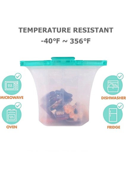 Kırmızı Stil Yeni Bir Adım Kilit Sızdırmaz Ayakta Silikon Çanta Konteynerler Sandviçler Sıvı Aperatif Meyve Yeniden Kullanılabilir Silikon Gıda Saklama Çantası (Yurt Dışından) indirimleri