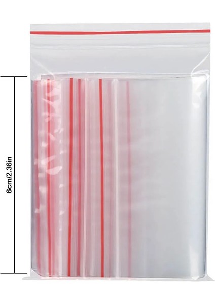 6X8CM Tarzı Ack Gıda Sınıfı Küçük Zip Kilit Plastik Torbalar Yeniden Kapatılabilir Şeffaf Çanta Ayakkabı Çantası Vakum Saklama Çantası Poli Şeffaf Çantalar (Yurt Dışından)