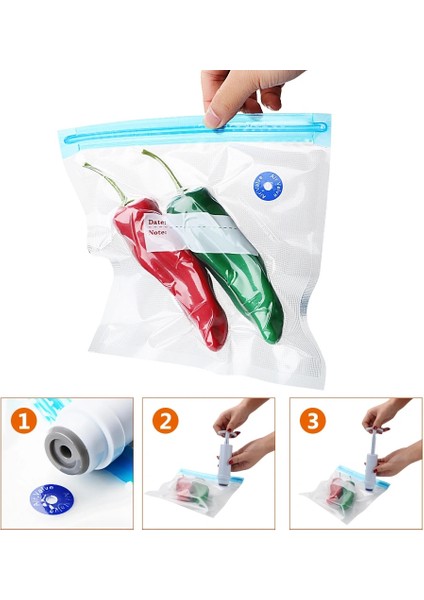 L Tarzı Yeniden Kullanılabilir Mutfak Düzenleyici Buzdolabı Torbaları Yeniden Kullanılabilir Gıda Saklama Çantası Vakumlu Gıda Taze Torbası Vakum Mühürleyen Manuel Vakum Pompası (Yurt Dışından) modelleri