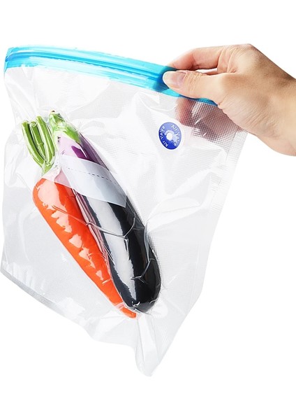 L Tarzı Yeniden Kullanılabilir Mutfak Düzenleyici Buzdolabı Torbaları Yeniden Kullanılabilir Gıda Saklama Çantası Vakumlu Gıda Taze Torbası Vakum Mühürleyen Manuel Vakum Pompası (Yurt Dışından) fırsatları