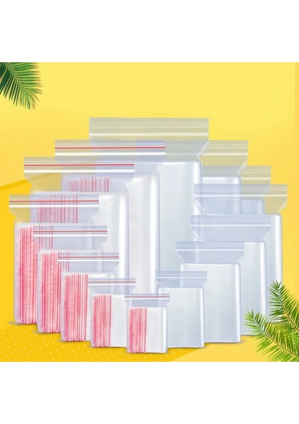 100 Adet Tarzı 10X15CM Ack Mücevher Mühürlü Zip Fermuarlı Kilit Tekrar Kapatılabilir Plastik Poli Şeffaf Saklama Torbaları Kalınlık Saklama Torbası (Yurt Dışından) fiyatları