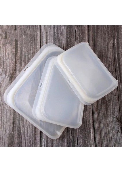 Stili Temizle M Beden 3 Adet Yeniden Kullanılabilir Silikon Gıda Saklama Mühür Torbası Sızdırmaz Konteyner Çevre Dostu Sandviç Torbası Toksik Olmayan Taze Sarma Kilitli (Yurt Dışından)