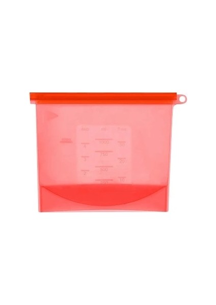 Kırmızı Stil 3000ML Silikon Torbalar Yeniden Kullanılabilir Silikon Gıda Torbası Hava Geçirmez Mühür Gıda Koruma Çantası Sebze, Sıvı, Atıştırmalık, Et Için Gıda Sınıfı (Yurt Dışından)