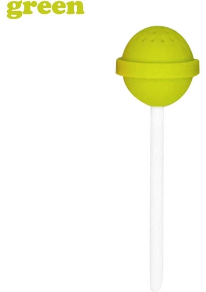 Yeşil Stil Andy Renk Lolipop Çay Makinesi Silikon Çay Seti Lolipop Gıda Sınıfı Çay Filtresi Mutfak Aleti (Yurt Dışından)