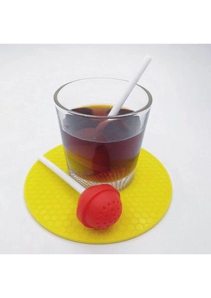 Yeşil Stil Andy Renk Lolipop Çay Makinesi Silikon Çay Seti Lolipop Gıda Sınıfı Çay Filtresi Mutfak Aleti (Yurt Dışından) indirimleri