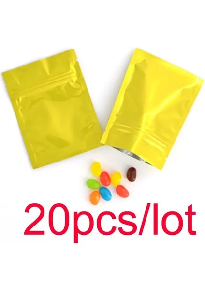Altın Tarzı 7.5X10CM Isı Yalıtımlı Alüminyum Folyo Kilitli Çantalar Düz Kilitli Kilitli Paket Çanta Perakende Plastik Folyo Zip Çantalar Yeniden Kapatılabilir 6 Boyut 10 Renk (Yurt Dışından)