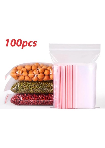 14X20CM Tarzı Ack Gıda Sınıfı Küçük Zip Kilit Plastik Torbalar Yeniden Kapatılabilir Şeffaf Çanta Ayakkabı Çantası Vakum Saklama Çantası Poli Şeffaf Çantalar (Yurt Dışından) fiyatları