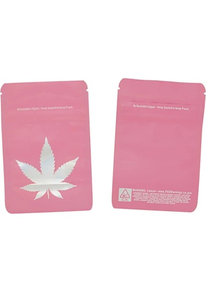 Pembe Tarzı 8,5X13X2,5 cm Ld Geçirmez Çanta Mylar Ayakta Pencere Fermuarlı Kilit Çerezler Şekerleme Gıda Sağlık Ürünleri Çocuklara Dayanıklı Çıkış Çantası (Yurt Dışından)