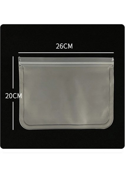 26X20CM Tarzı Silikon Gıda Saklama Kapları Sızdırmaz Kaplar Yeniden Kullanılabilir Stand Up Zip Kapatma Torbası Bardak Taze Torba Yiyecek Saklama Torbası Taze Sarma (Yurt Dışından)