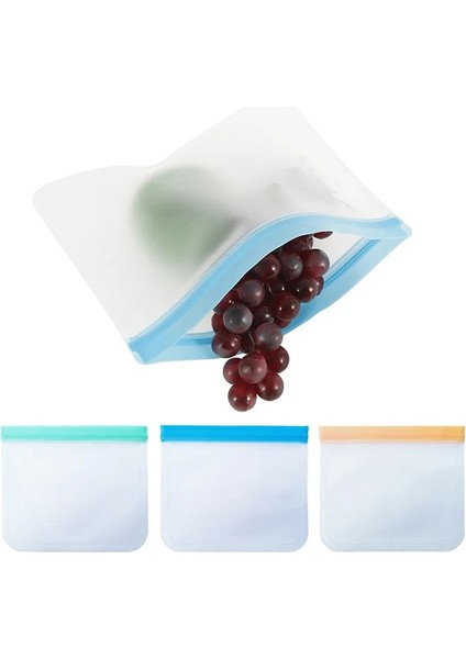 Mavi Stil 23X17 cm Peva Gıda Saklama Çantası Yükseltme Sızdırmaz Yeniden Kullanılabilir Dondurucu Sandviç Kilitli Silikon Çanta Gıda Koruma Kapları Organizatör (Yurt Dışından) fiyatları