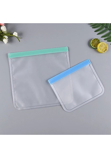 Mavi Stil 23X17 cm Peva Gıda Saklama Çantası Yükseltme Sızdırmaz Yeniden Kullanılabilir Dondurucu Sandviç Kilitli Silikon Çanta Gıda Koruma Kapları Organizatör (Yurt Dışından) fırsatları