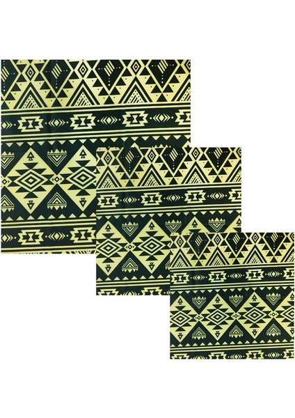 1257-11E Stili Bir Set Için 3 Adet Balmumu Gıda Sargıları Kusurlu Tuhaflıklar ve Hatalar Karışık Boyutlar ve Renkler Sıfır Atık Yaşam (Yurt Dışından)