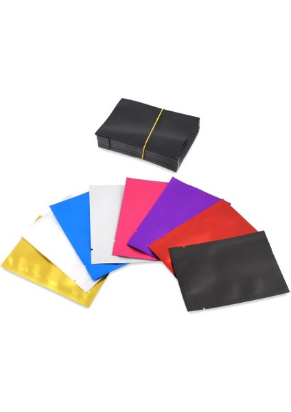 Mat Yeşil Stil 12X18 cm Mat Renkli Alüminyum Folyo Torbalar Isıl Yapışmalı Torbalar Koku Korumalı Folyo Torbalar Torbalar, Folyo Torbalar (Yurt Dışından)