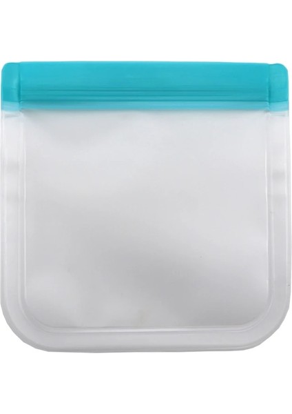 Mavi Stil 28X27CM Silikon Gıda Saklama Kapları Sızdırmaz Yeniden Kullanılabilir Kaplar Stand Up Zip Kapatma Torbası Taze Bardak Peva Gıda Saklama Çantası 6 Renk (Yurt Dışından)