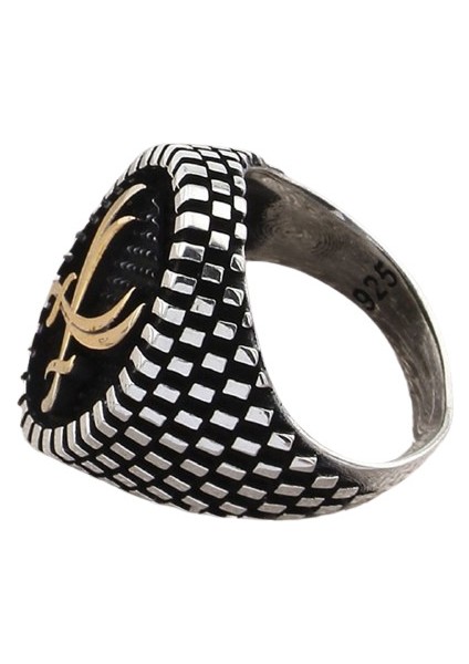 Erkek Yüzük Gümüş 925 Zülfikar Çift Kılıç modelleri