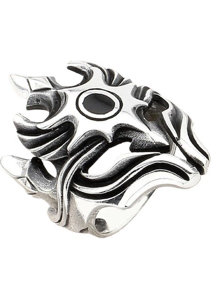 Erkek Yüzük Gümüş 925 Tribal Tasarım