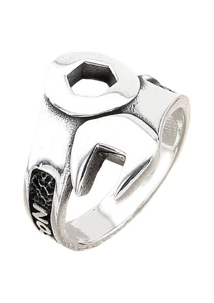 Erkek Yüzük Gümüş 925 Ingiliz Anahtarı