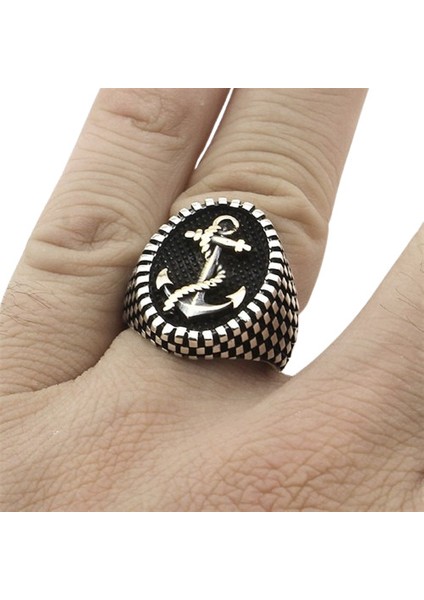 Erkek Yüzük Gümüş 925 Çapa fiyatları