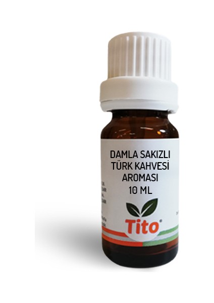 Konsantre Damla Sakızlı Türk Kahvesi Aroması Suda Çözünür 10 ml