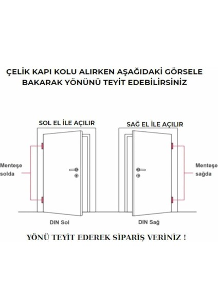 Kumru Titanyum Saten Aynalı Yale Çelik Kapı Kolu + Kapı Babası 1 Takım fırsatları