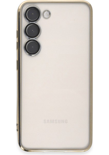 Samsung Galaxy S24 Plus Kılıf Razer Lensli Silikon - Gold 277097