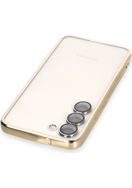 Samsung Galaxy S24 Plus Kılıf Razer Lensli Silikon - Gold 277097