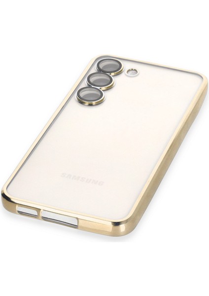 Samsung Galaxy S24 Plus Kılıf Razer Lensli Silikon - Gold 277097