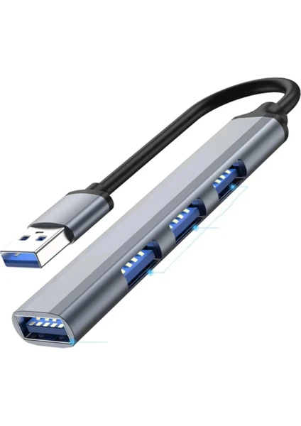 Eco Center USB Hub Çoğaltıcı Adaptör 4in1 4 Port Girişli 2.0-3.0 Hız Pc Bilgisayar USB Çoklayıcı