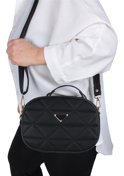 Kapitone Şık Bayan Çapraz El ve Omuz Çantası Siyah fiyatları