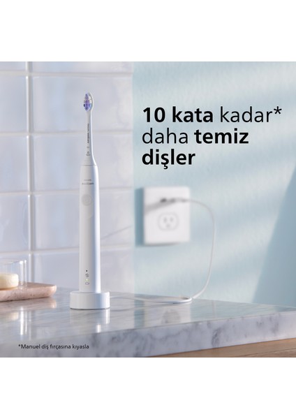 Sonicare Şarjlı Diş Fırçası 2'li Hassas  - Beyaz HX6052/10