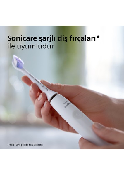 Sonicare Şarjlı Diş Fırçası 2'li Hassas  - Beyaz HX6052/10