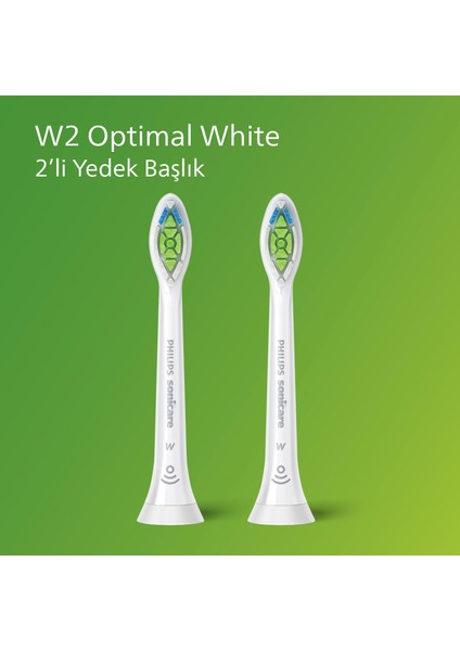 Sonicare Şarjlı Diş Fırçası 2'li Yedek Başlık - Beyaz HX6062/10