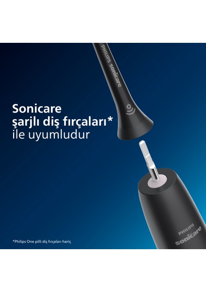 Sonicare Şarjlı Diş Fırçası 2'li Yedek Başlık - Siyah HX6062/13