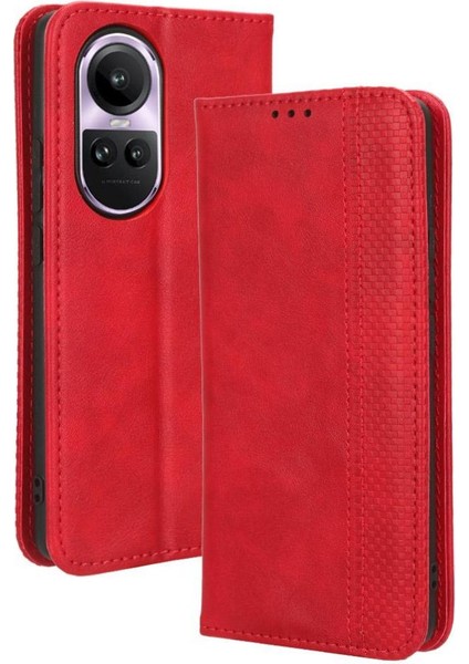 Oppo 10 5g Pu Deri Manyetik Kapatma Cüzdan Için Telefon Kılıfı (Yurt Dışından)