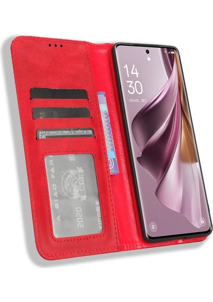 Oppo 10 5g Pu Deri Manyetik Kapatma Cüzdan Için Telefon Kılıfı (Yurt Dışından)