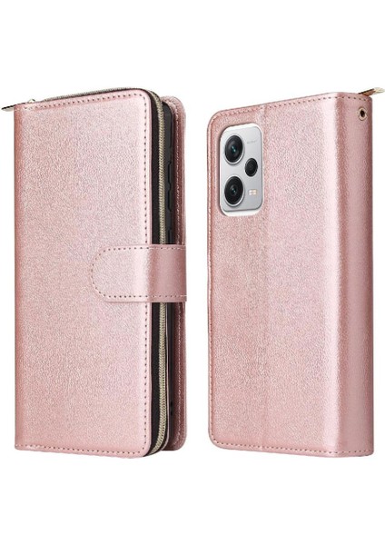 Xiaomi Redmi Için Not 12 Fermuarlı Cebi El Kayışı Cüzdan 9 Telefon Kılıfı (Yurt Dışından)