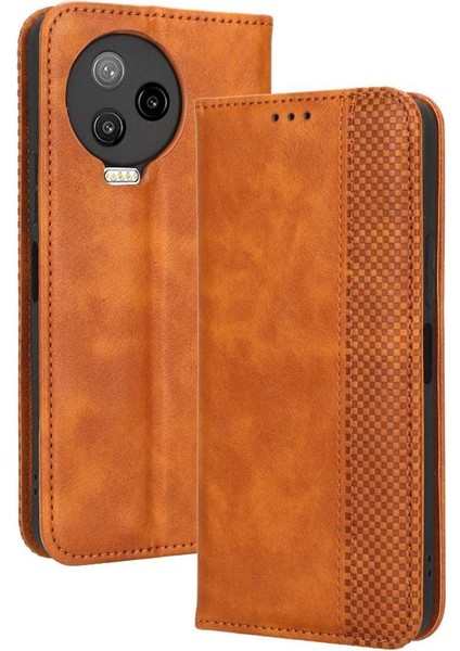 Infinix Not 12 Pro 4g Pu Deri Manyetik Kapatma Cüzdan Için Telefon Kılıfı (Yurt Dışından)