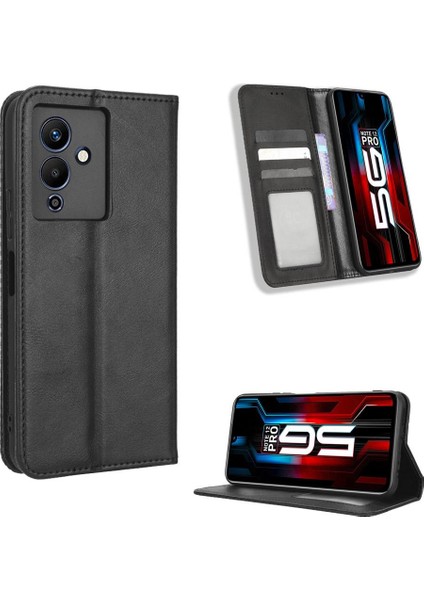 Infinix Not 12 5g/not 12 Pro 5g Cüzdan Manyetik Kapatma Pu Telefon Kılıfı (Yurt Dışından)