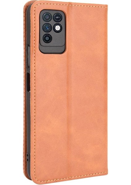 Infinix Not 10 Cüzdan Manyetik Kapatma Pu Deri Için Telefon Kılıfı (Yurt Dışından)