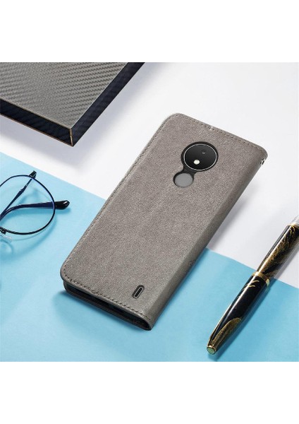 Nokia C21 Için Zarif Iş Dört Yapraklı Yonca Flip Telefon Kılıfı (Yurt Dışından) modelleri
