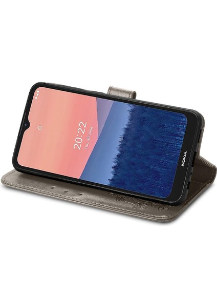 Nokia C21 Için Zarif Iş Dört Yapraklı Yonca Flip Telefon Kılıfı (Yurt Dışından) fırsatları