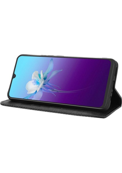 Vivo V20 Manyetik Kapatma Pu Deri Cüzdan Için Telefon Kılıfı (Yurt Dışından)