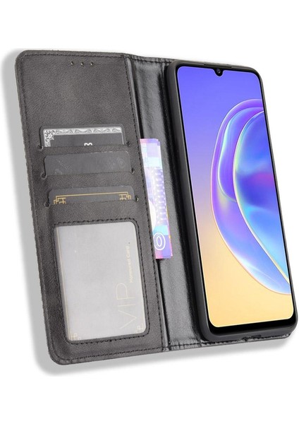 Vivo V21E 5g Manyetik Kapatma Pu Deri Cüzdan Için Telefon Kılıfı (Yurt Dışından) modelleri