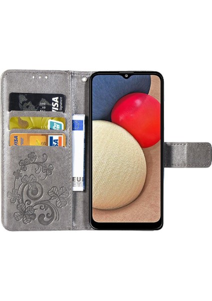 Samsung Galaxy A02S Flip Için Kısa Kayış Zarif Telefon Kılıfı (Yurt Dışından) modelleri
