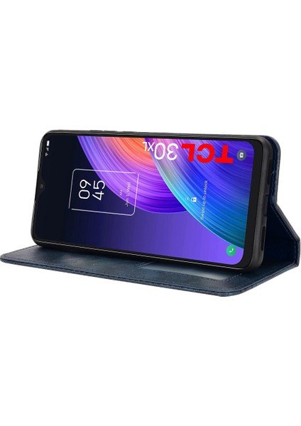 Tcl 30 Xl Manyetik Kapatma Cüzdan Pu Deri Için Telefon Kılıfı (Yurt Dışından)